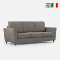 Elegante moderne 3-zits bank in stof 212cm Yasel 180 