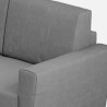 Elegante moderne 3-zits bank in stof 212cm Yasel 180 