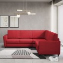 Hoekbank 5-zits 248x248cm in gestoffeerde stof Yasel 14AG 