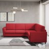 Hoekbank 5-zits 248x248cm in gestoffeerde stof Yasel 14AG 