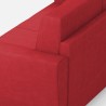 Hoekbank 5-zits 248x248cm in gestoffeerde stof Yasel 14AG 