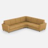 Moderne hoekbank 6-zits stof 288x248cm Yasel 18AG 