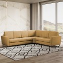 Moderne hoekbank 6-zits stof 288x248cm Yasel 18AG Afmetingen