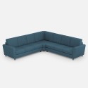Moderne grote hoekbank in stof 7-zits 288x288cm Yasel 218AG 