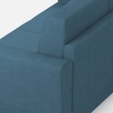 Moderne grote hoekbank in stof 7-zits 288x288cm Yasel 218AG 