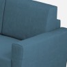 Moderne grote hoekbank in stof 7-zits 288x288cm Yasel 218AG 