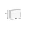 Uitschuifbare bank 66-290cm voor eettafel console Pratika A 