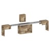 Uitschuifbare bank 66-290cm voor eettafel console Pratika A 