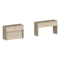 Set van 2 uitschuifbare banken 66-290cm voor eettafel Pratika A + B 