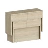 Set van 2 uitschuifbare banken 66-290cm voor eettafel Pratika A + B 