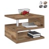 Moderne elegante salontafel met 2 planken Zeta 55 Verkoop