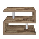 Moderne elegante salontafel met 2 planken Zeta 55 