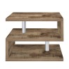 Moderne elegante salontafel met 2 planken Zeta 55 