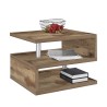 Moderne elegante salontafel met 2 planken Zeta 55 