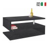 Moderne rechthoekige salontafel 90x55cm met 2 niveaus Zeta 90 Karakteristieken