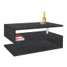 Moderne rechthoekige salontafel 90x55cm met 2 niveaus Zeta 90 