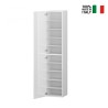 Witte hoogglans schoenkast met 1 deur 45x35x191h Dory Verkoop