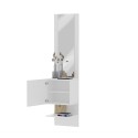 Witte hoogglans schoenenkast hal plank 1 deur spiegel Karin Aanbod