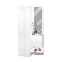 Set schoenenkast & spiegelkast voor hal in hoogglans wit Chica Aanbod