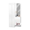 Set schoenenkast & spiegelkast voor hal in hoogglans wit Chica Aanbod