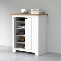 Schoenenkast garderobe 2 deuren wit hout klassieke stijl Livera Kosten