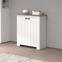 Schoenenkast garderobe 2 deuren wit hout klassieke stijl Livera Aanbod
