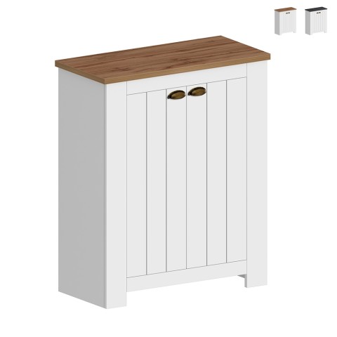 Livera Klassieke Witte Houten Schoenkast 2 Deuren Voor Ingang Aanbieding