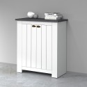 Livera Klassieke Witte Houten Schoenkast 2 Deuren Voor Ingang 