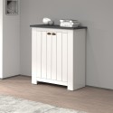 Livera Klassieke Witte Houten Schoenkast 2 Deuren Voor Ingang Korting