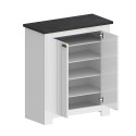 Livera Klassieke Witte Houten Schoenkast 2 Deuren Voor Ingang Afmetingen