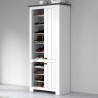 Hillrose Schoenenkast 4 deuren multifunctioneel wit klassiek 84x42x200cm 