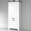 Hillrose Schoenenkast 4 deuren multifunctioneel wit klassiek 84x42x200cm Kosten