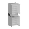 Schoenenkast 4 deuren 10 planken opbergruimte 76x34x200cm wit Hanad Prijs