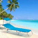 2 aluminium opvouwbare ligbedden voor strand zee Cancun Verkoop