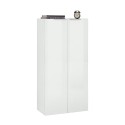 Moderne kantoorkast woonkamer 2 deuren wit hoogglans 70x35x140 Birse Aanbieding