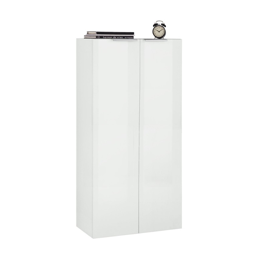 Moderne kantoorkast woonkamer 2 deuren wit hoogglans 70x35x140 Birse Aanbieding Moderne kantoorkast woonkamer 2 deuren wit hoogglans 70x35x140 Birse Aanbieding