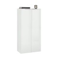 Moderne kantoorkast woonkamer 2 deuren wit hoogglans 70x35x140 Birse Aanbieding