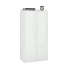 Moderne kantoorkast woonkamer 2 deuren wit hoogglans 70x35x140 Birse Aanbieding
