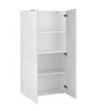 Moderne boekenkast kantoor woonkamer 2 deuren glanzend wit 70x35x140 Birse Korting