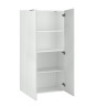 Moderne kantoorkast woonkamer 2 deuren wit hoogglans 70x35x140 Birse Korting