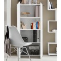 Moderne kantoorkast woonkamer 2 deuren wit hoogglans 70x35x140 Birse Kortingen