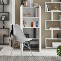 Moderne kantoorkast woonkamer 2 deuren wit hoogglans 70x35x140 Birse Verkoop