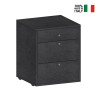 Laag ladekastje met wielen 3 lades 47x45x61 bureau kantoor Paul Kortingen