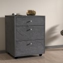 Laag ladekastje met wielen 3 lades 47x45x61 bureau kantoor Paul Aanbod