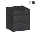 Laag ladekastje met wielen 3 lades 47x45x61 bureau kantoor Paul Aanbieding