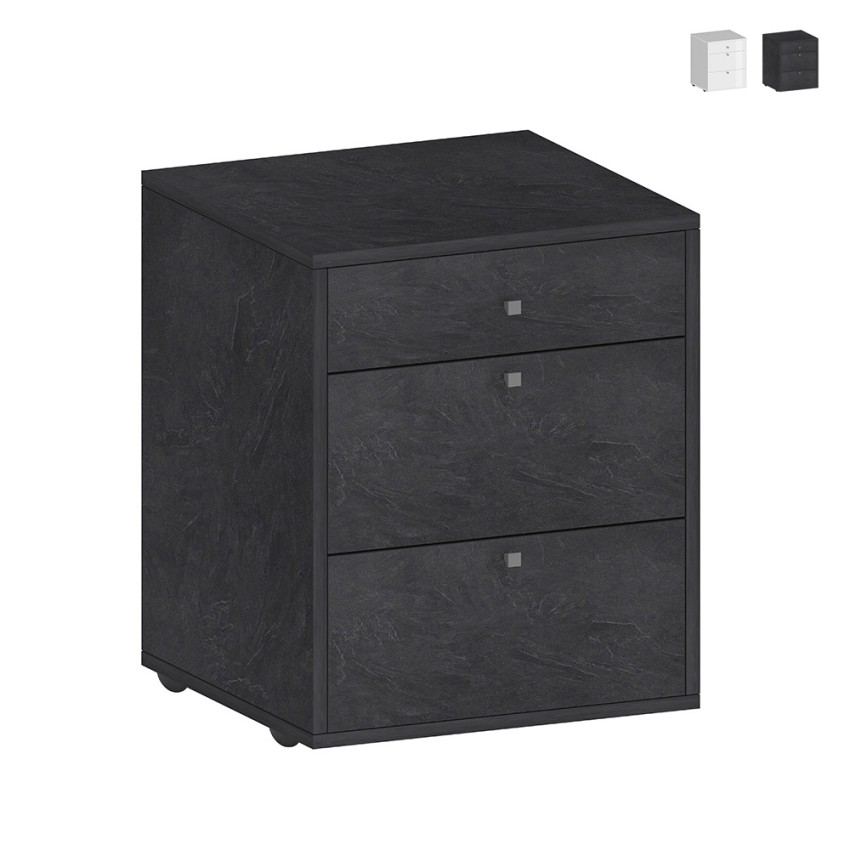 Laag ladekastje met wielen 3 lades 47x45x61 bureau kantoor Paul Aanbieding Laag ladekastje met wielen 3 lades 47x45x61 bureau kantoor Paul Aanbieding