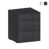 Laag ladekastje met wielen 3 lades 47x45x61 bureau kantoor Paul Aanbieding