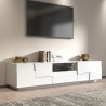 Moderne TV-kast met 4 deuren en lade 220x45x46cm Chiron Catalogus