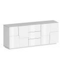 Moderne dressoir voor woonkamer met 3 lades en 2 deuren 220x44x86cm Margaux 