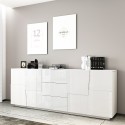 Moderne dressoir voor woonkamer met 3 lades en 2 deuren 220x44x86cm Margaux Catalogus